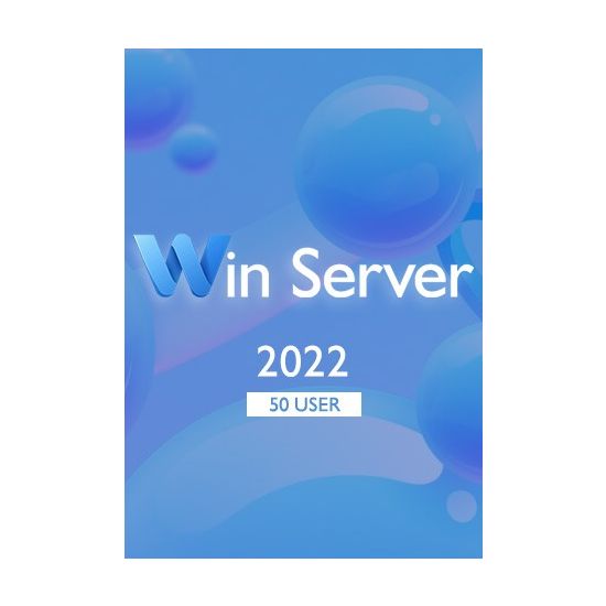 Win Server 2022 Remote Desktop - 50 User CALs Certificate