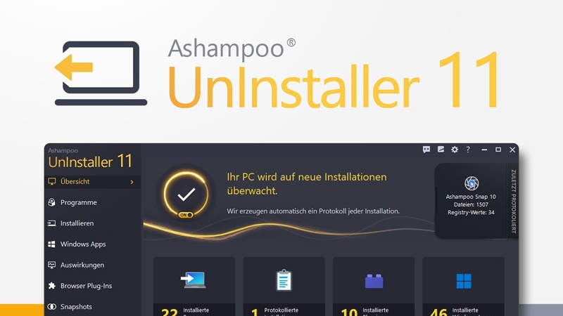 Ashampoo UnInstaller 11 - PC key